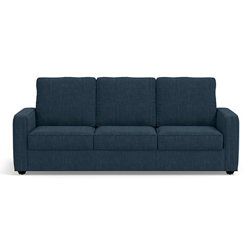 Apollo Compact Sofa Set (Colour : Indigo Blue, Cushion : Hard, Back Type : High Back, Seater : 3+2+1)