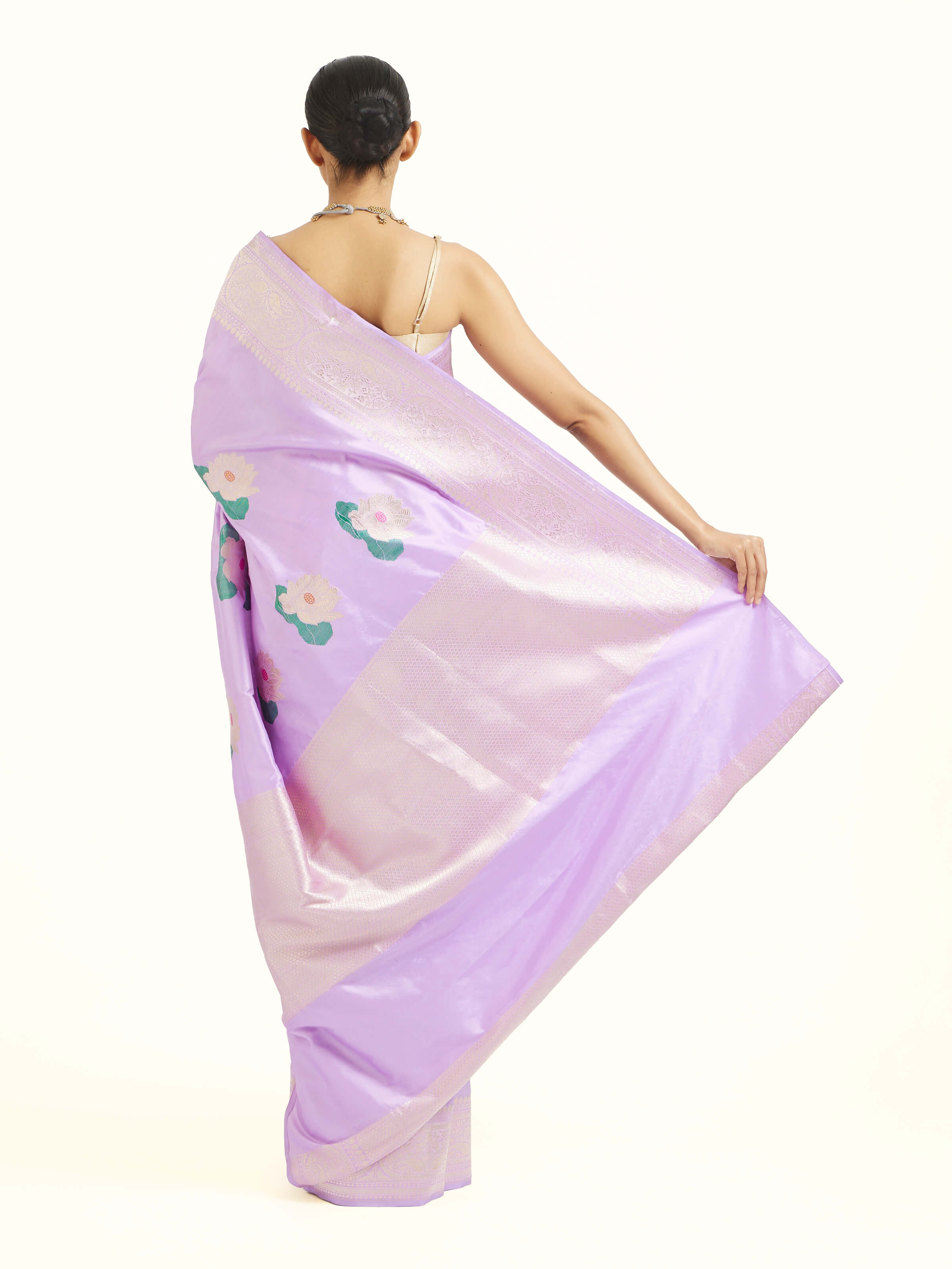 Blue Banarasi Kadhwa Silk Saree