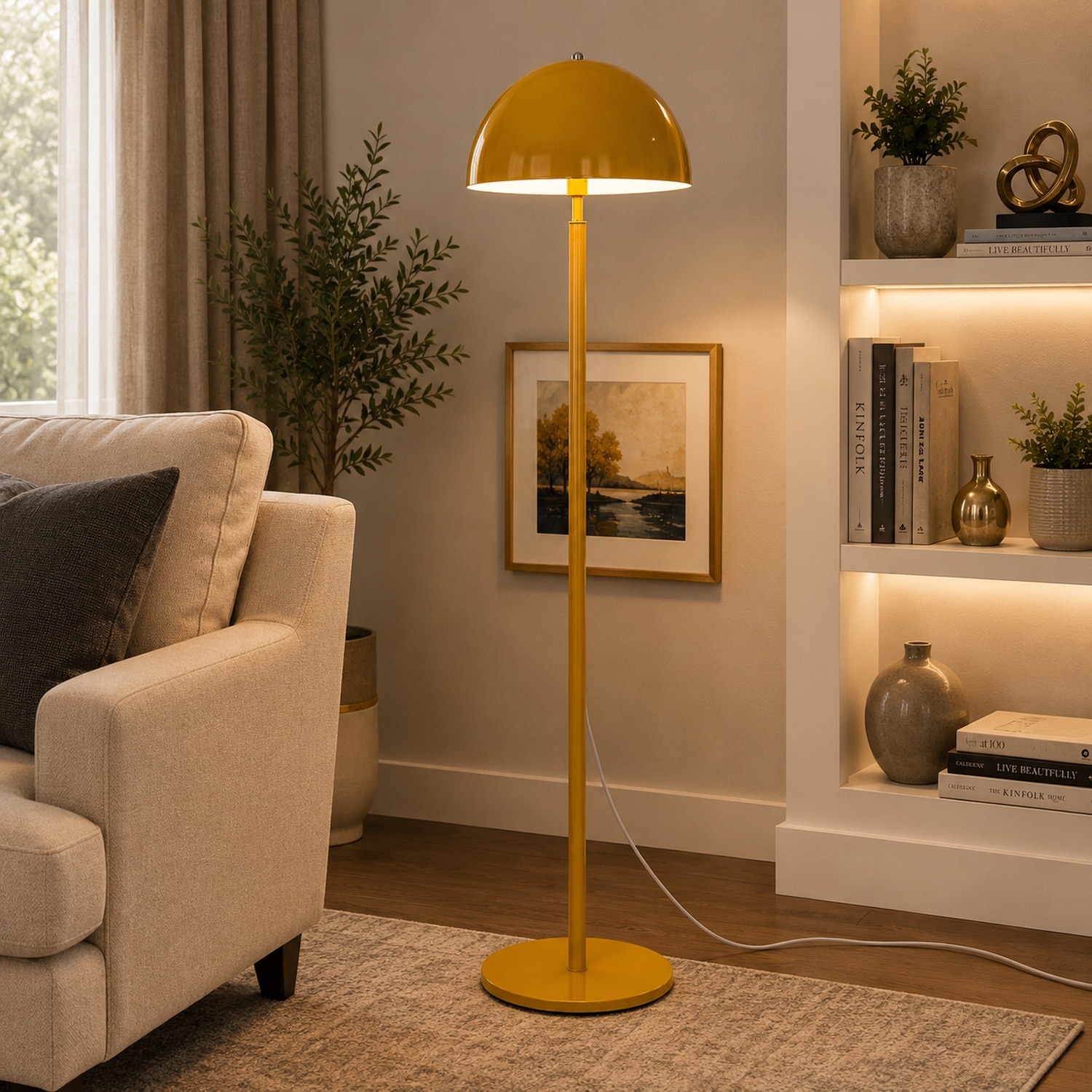 Umbrella Floor Lamp in Yellow Colour-image-16