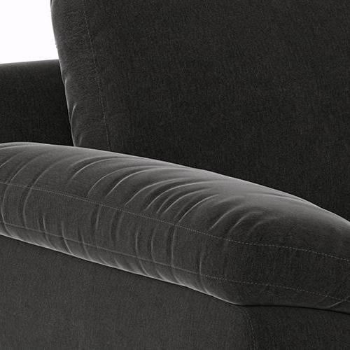 Esquel Premium 1 Seater Fabric Sofa in Pebble Grey Colour