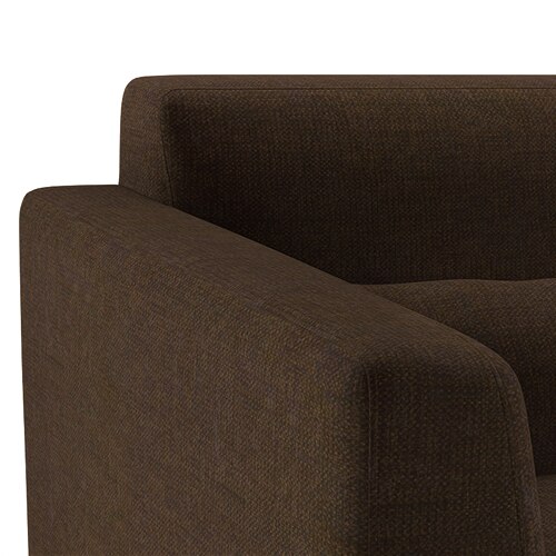 Lewis 1 Seater Fabric Sofa in Dark Earth Colour
