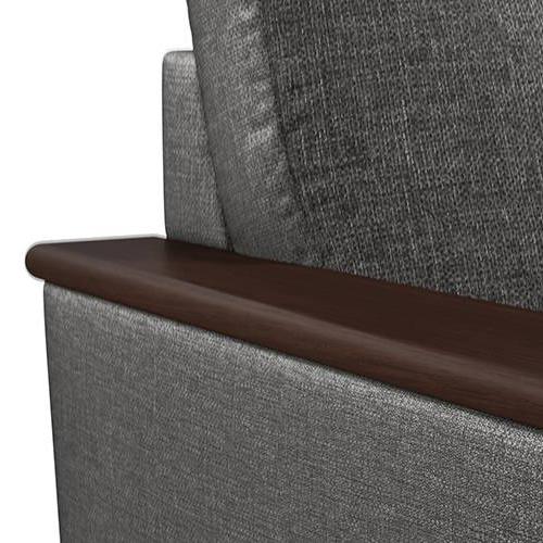Corby Essential 1 Seater Fabric Sofa in Steel Colour