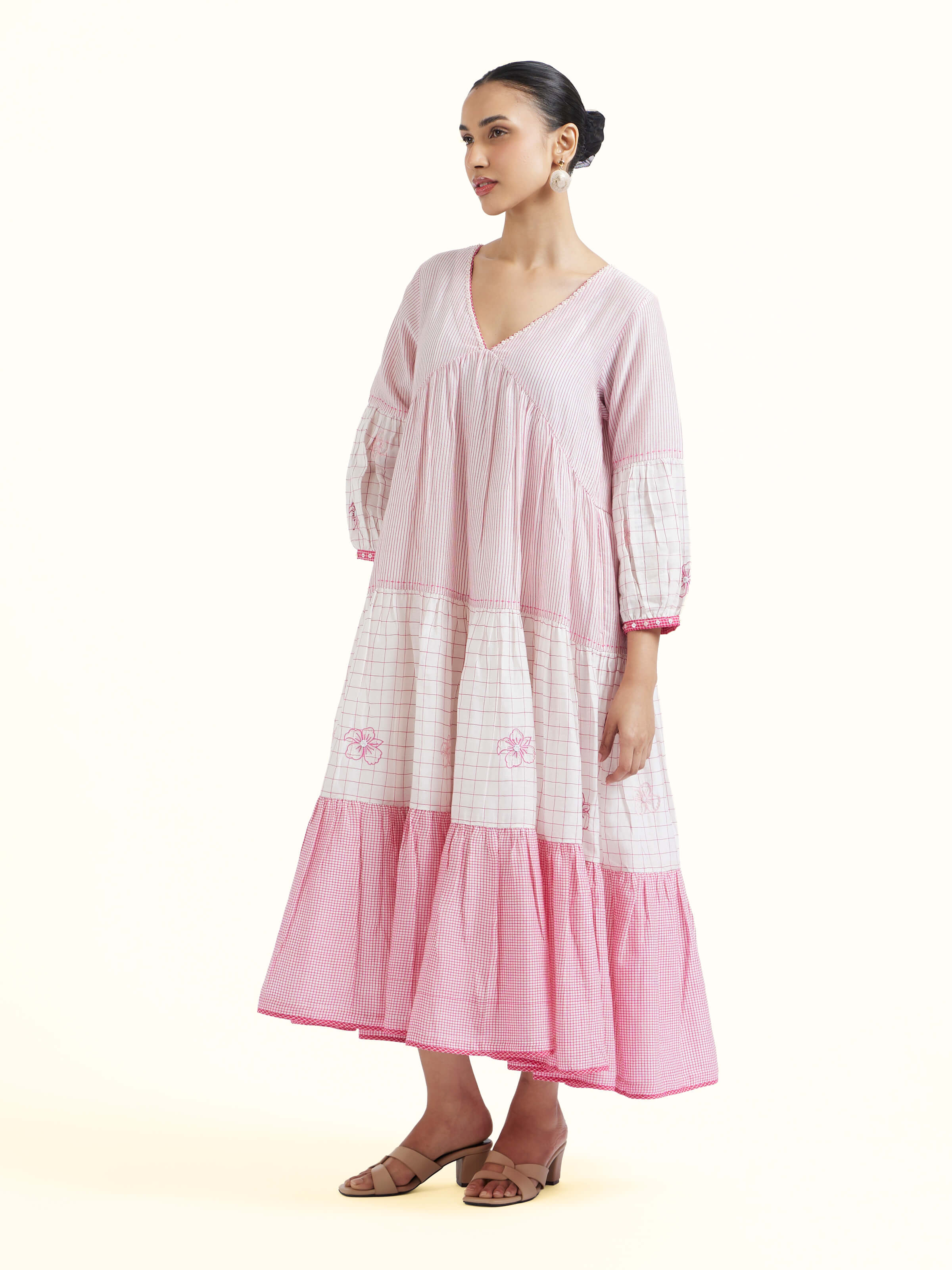 Off white Bengal Handloom Dress