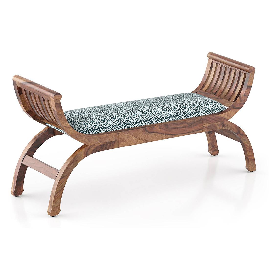 Magnolia Solid Wood Dining Bench In Teak Finish