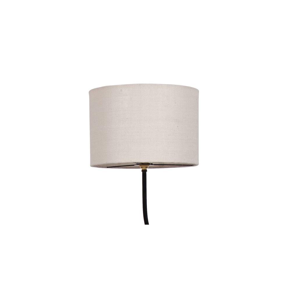 Donahue White Cotton Shade Floor Lamp