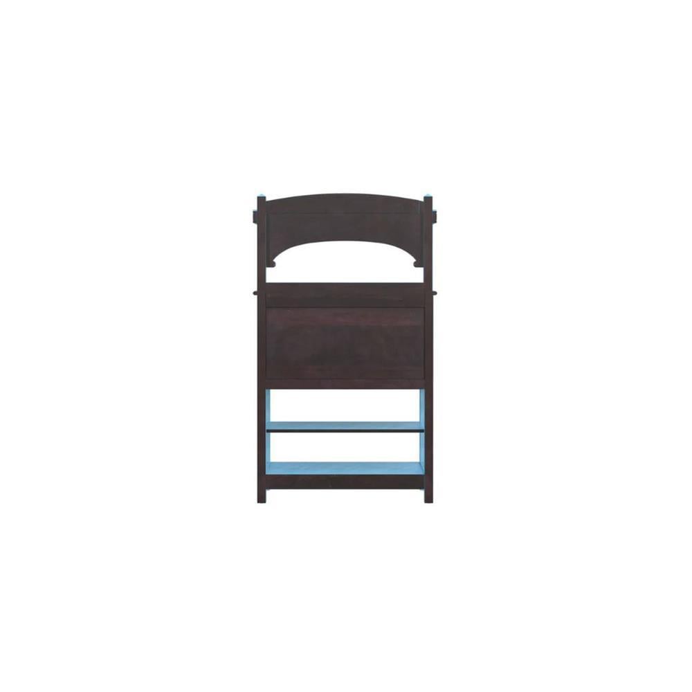 Deshad Solid Wood Bookshelf In Blue Finish