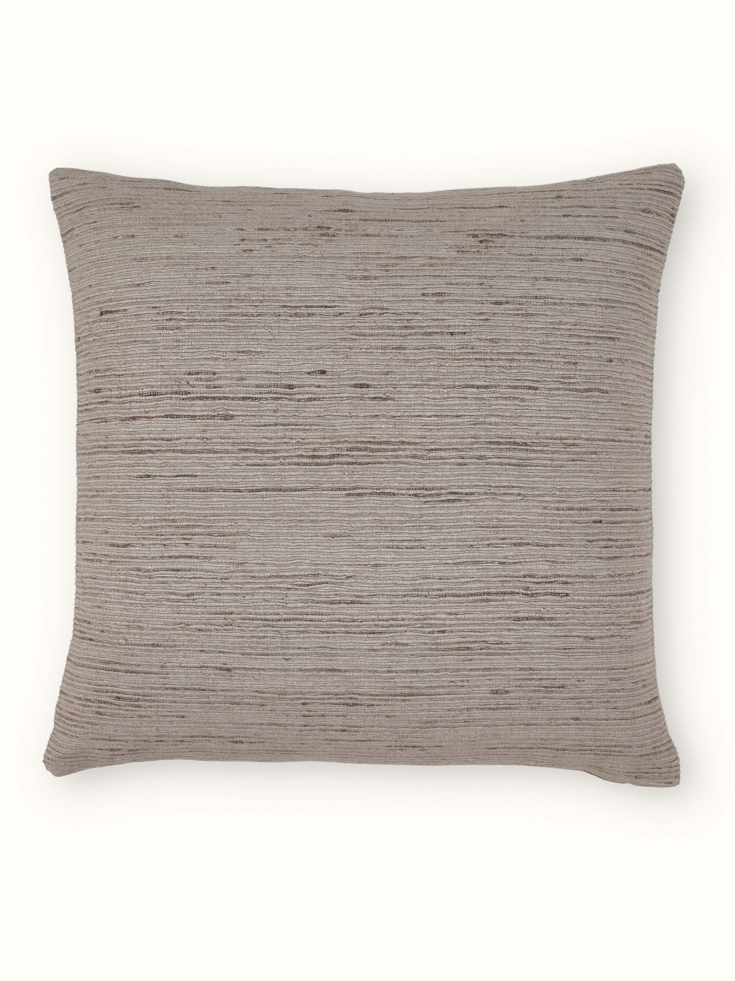 Ujjwal Light Grey Bhagalpur Silk Cushion Cover