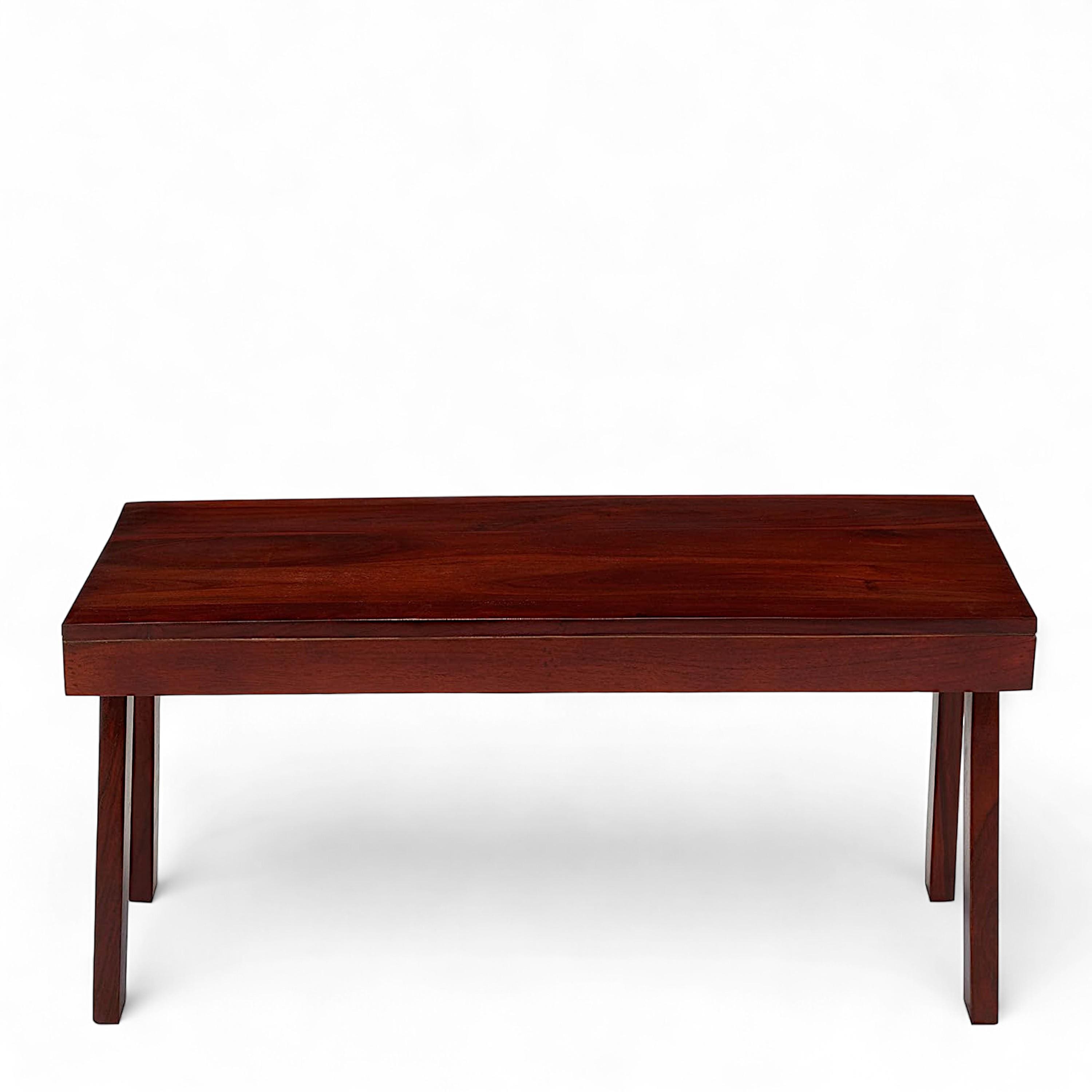 Mayfield Sheesham Wood Contemporary Rectangle Coffee Table In Honey Finish
