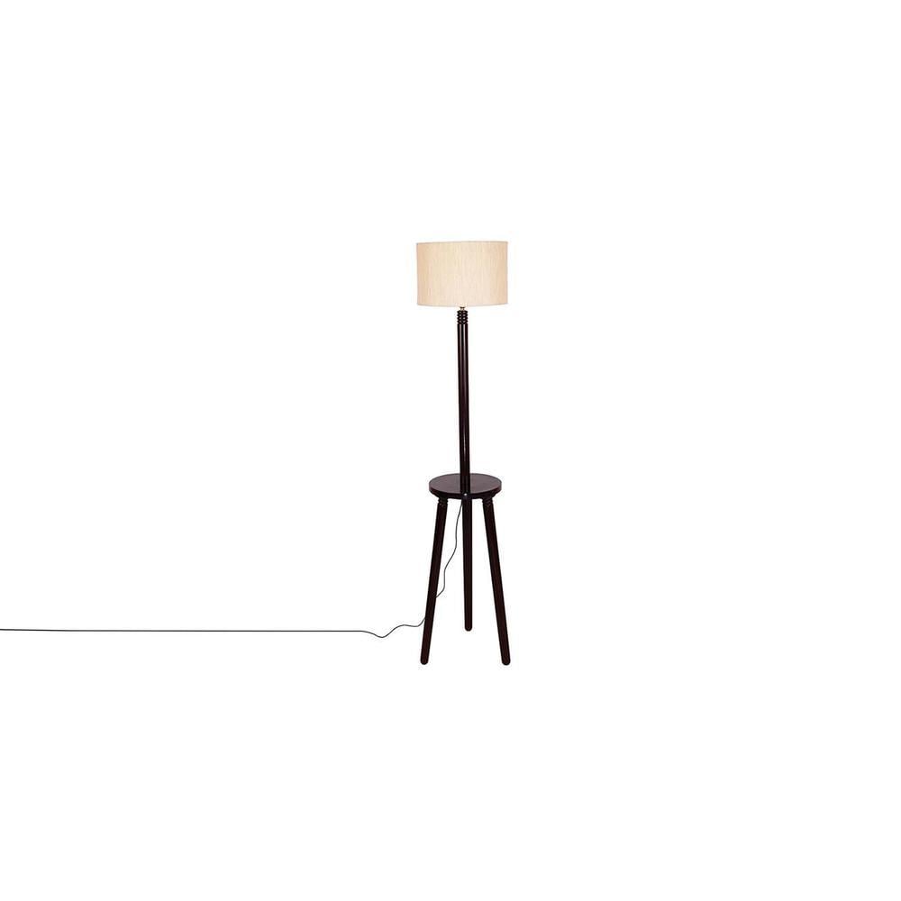 Fiona White Cotton Shade Floor Lamp