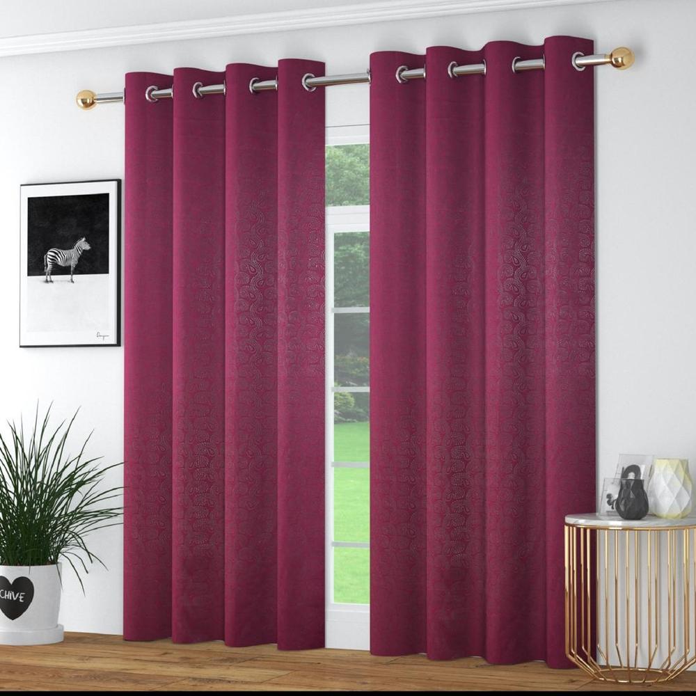 embo Pack of 2 Blackout Door Curtains - Aaho Decor