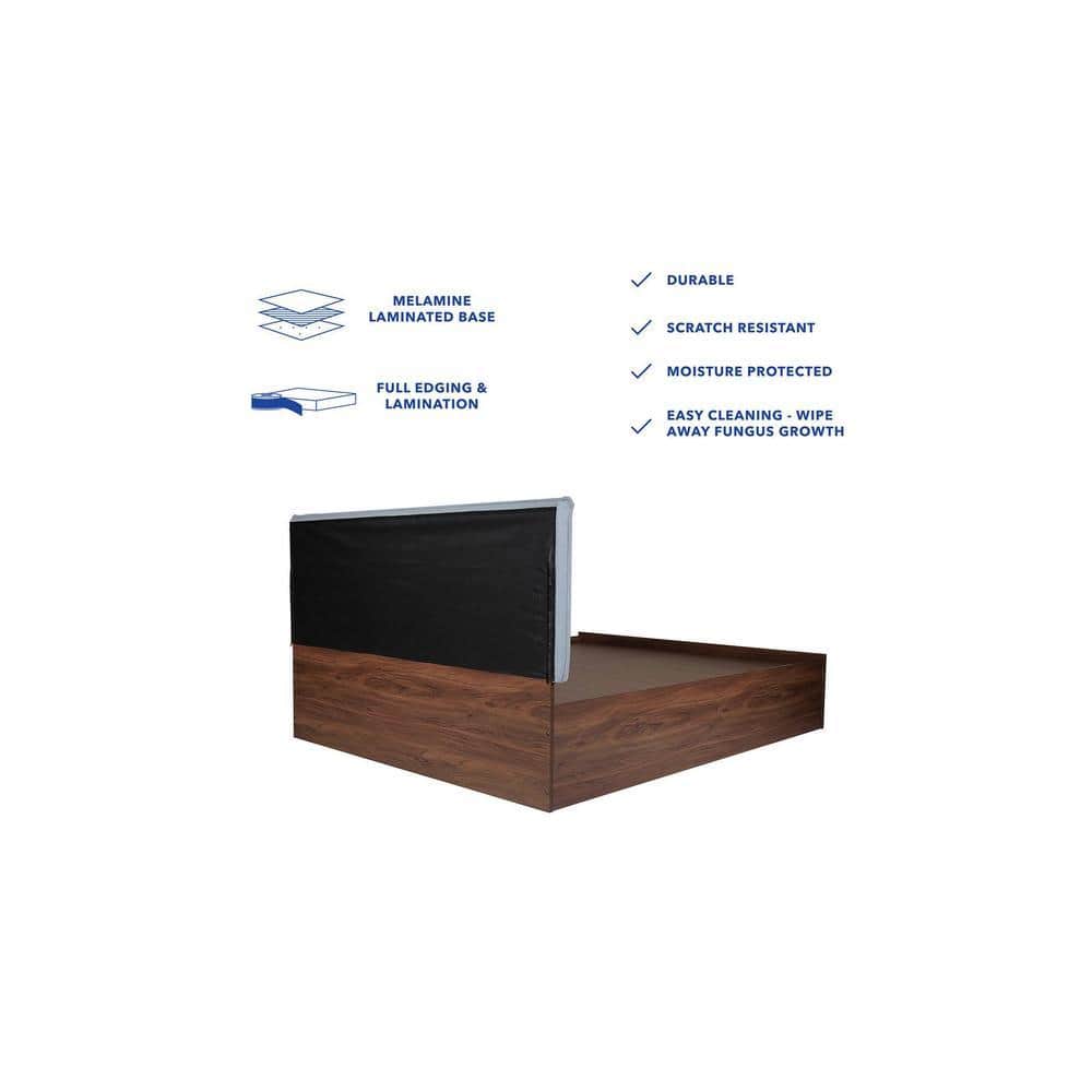 Nirodhah Bed With Premium Leatherette Fabric And Box Storage Queen Bed