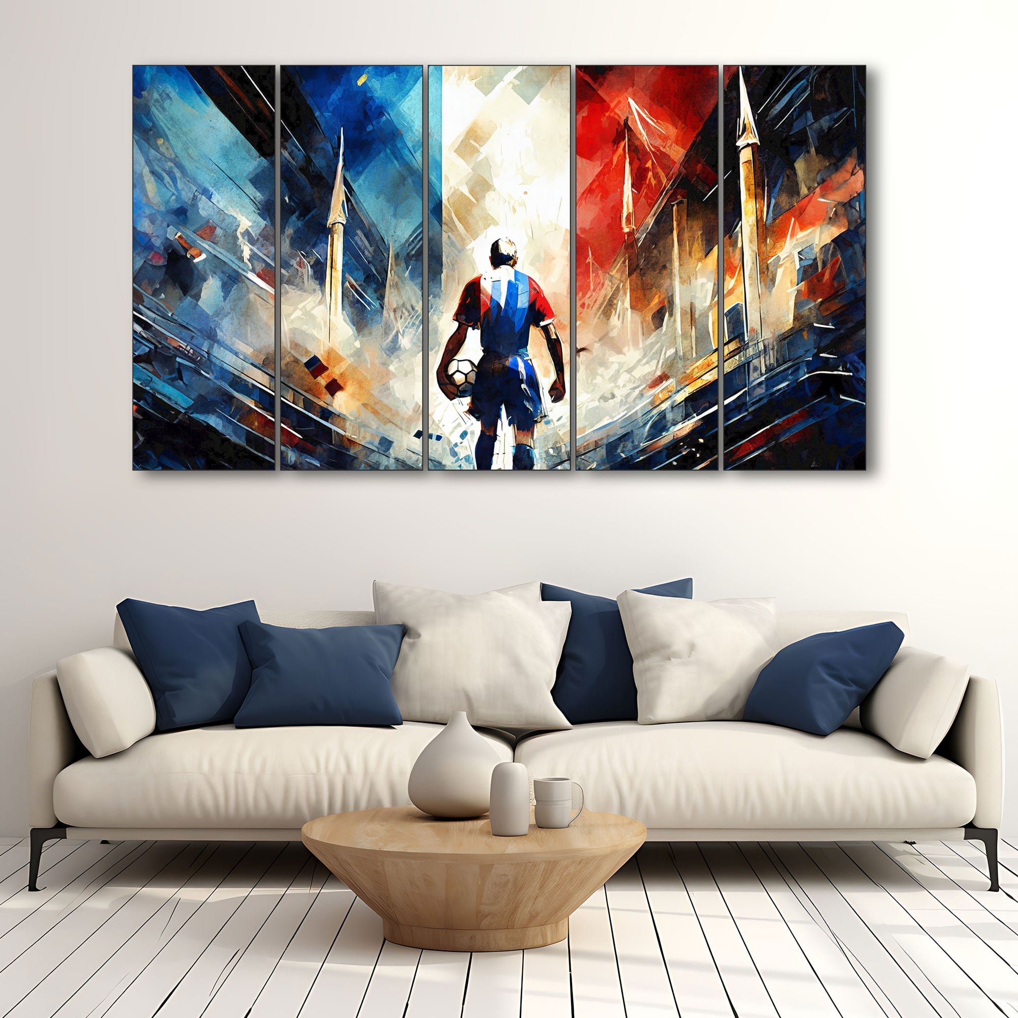 The Castle Decor Sports Art Wall Painting Wooden Framed Digital Painting 27x48 Inch (Style 10) - The Castle Decor