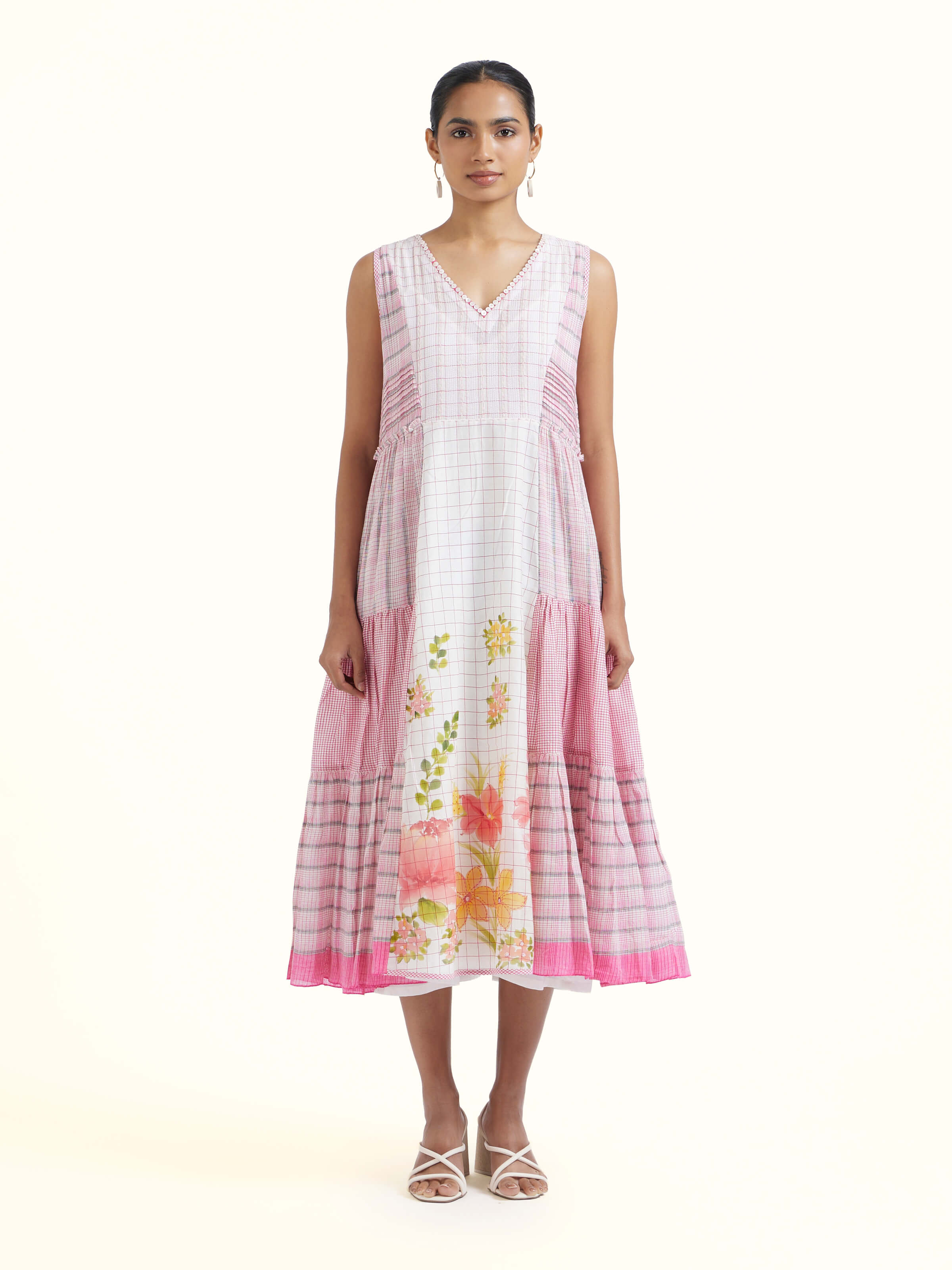 Off white Bengal Handloom Dress