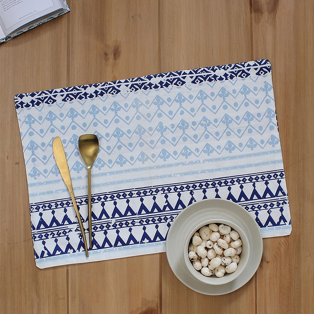 Valleri Set Of 2 Placemats With Blue Colour - House This