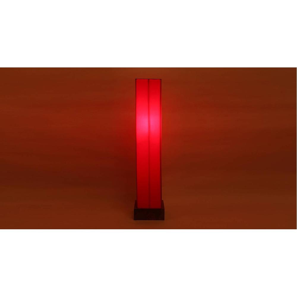 Cher Red Cotton Shade Floor Lamp