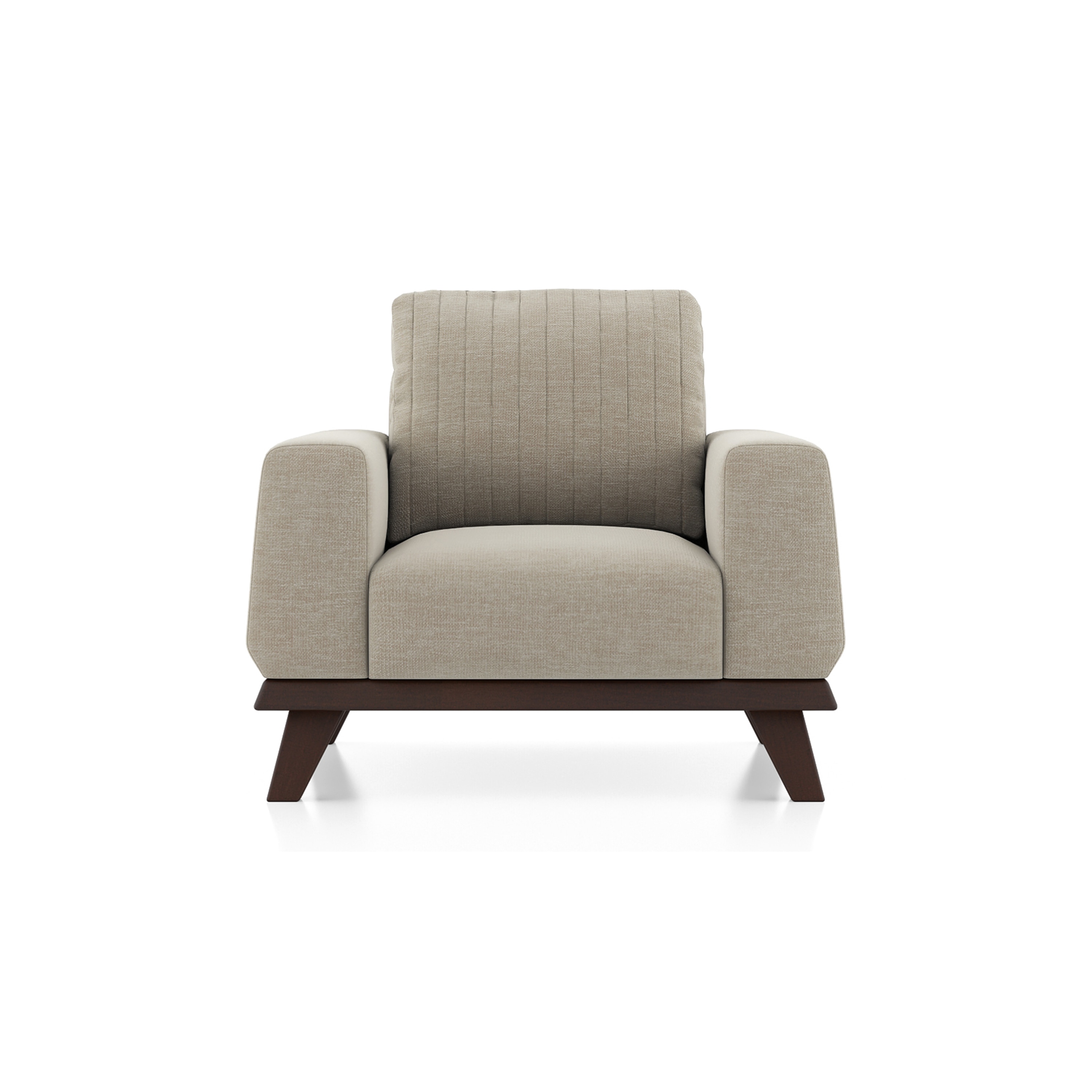 Granada Essential 1 Seater Fabric Sofa In Oyster Beige