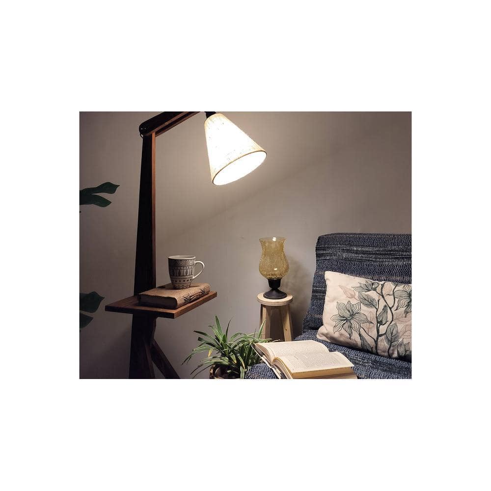 Hubert Beige Jute Floor Lamp with Beige Jute Base