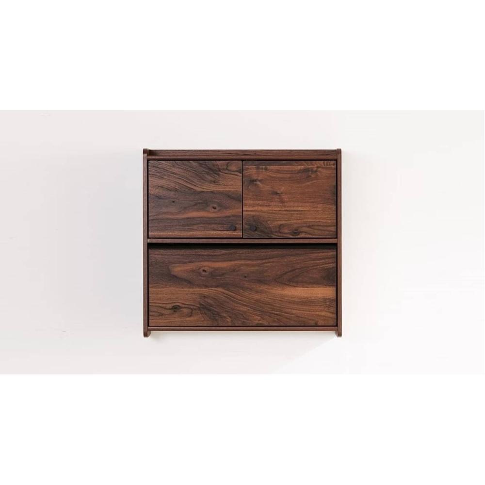 WOODENMOOD Rectangular Wall Cabinet Cum Study