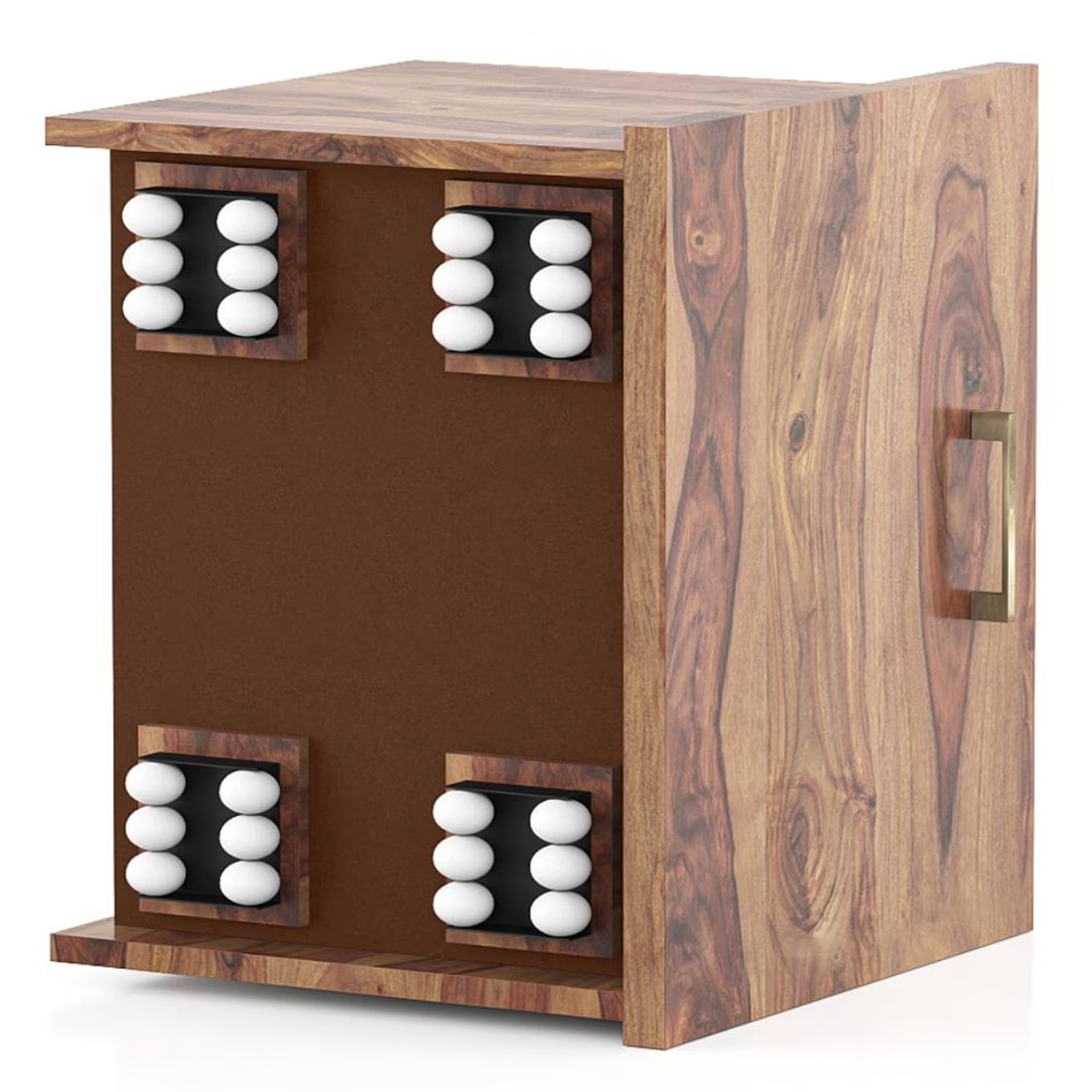 Fidora Dressing Table With Stool in Teak Finish