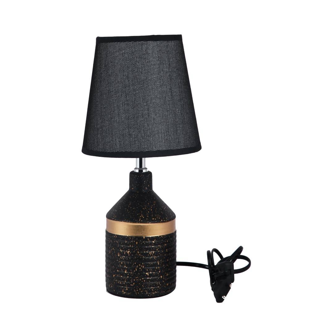 Black and Gold Vintage Ceramic Table Lamp