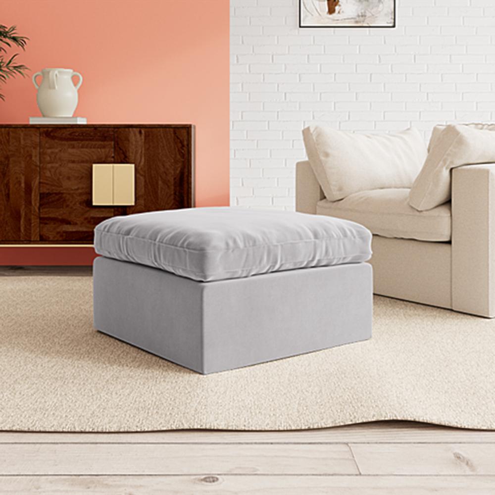Seattle Ottoman Color in Grey - Home Lifestylez