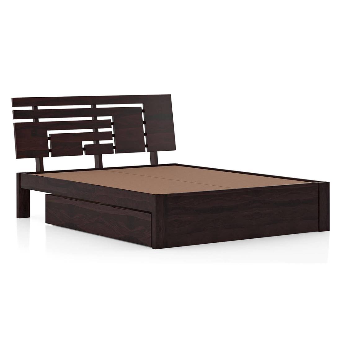 Stockholm Storage Queen Size Bed (Solid Wood)