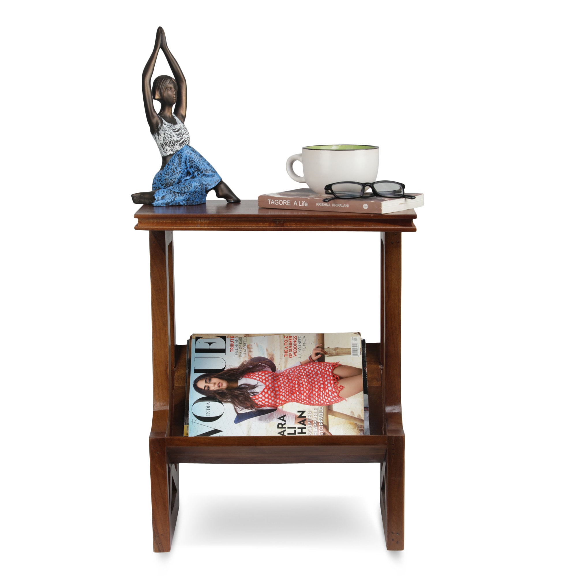 Mosby Solid Wood Side Table in  Natural Finish