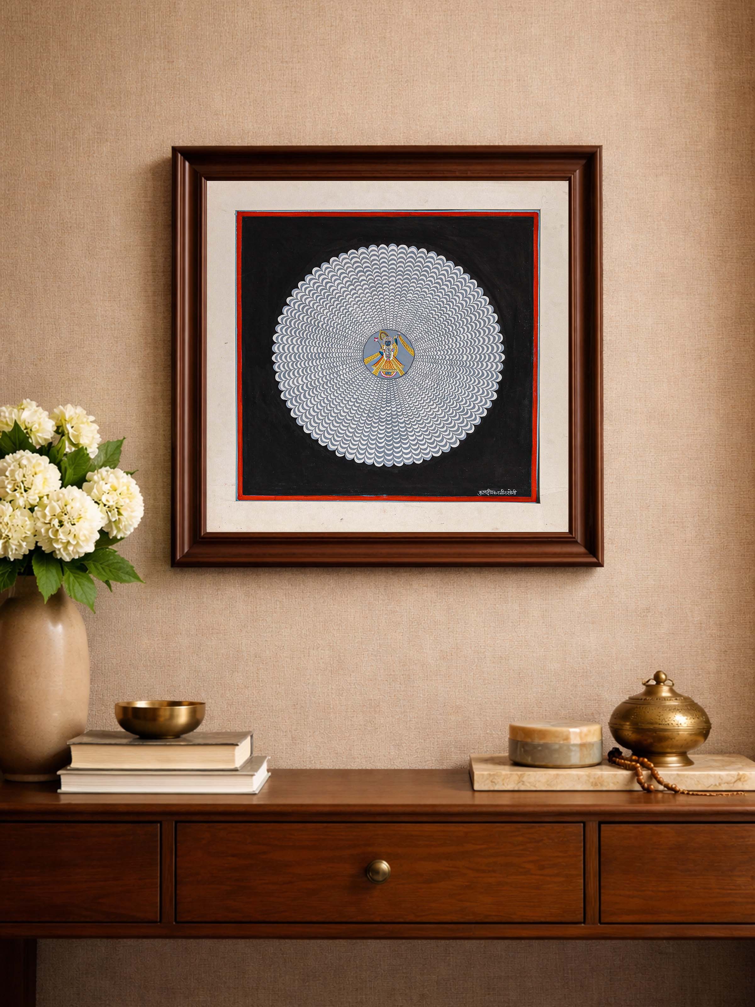 Shrinathji Geometric Pichwai Painting