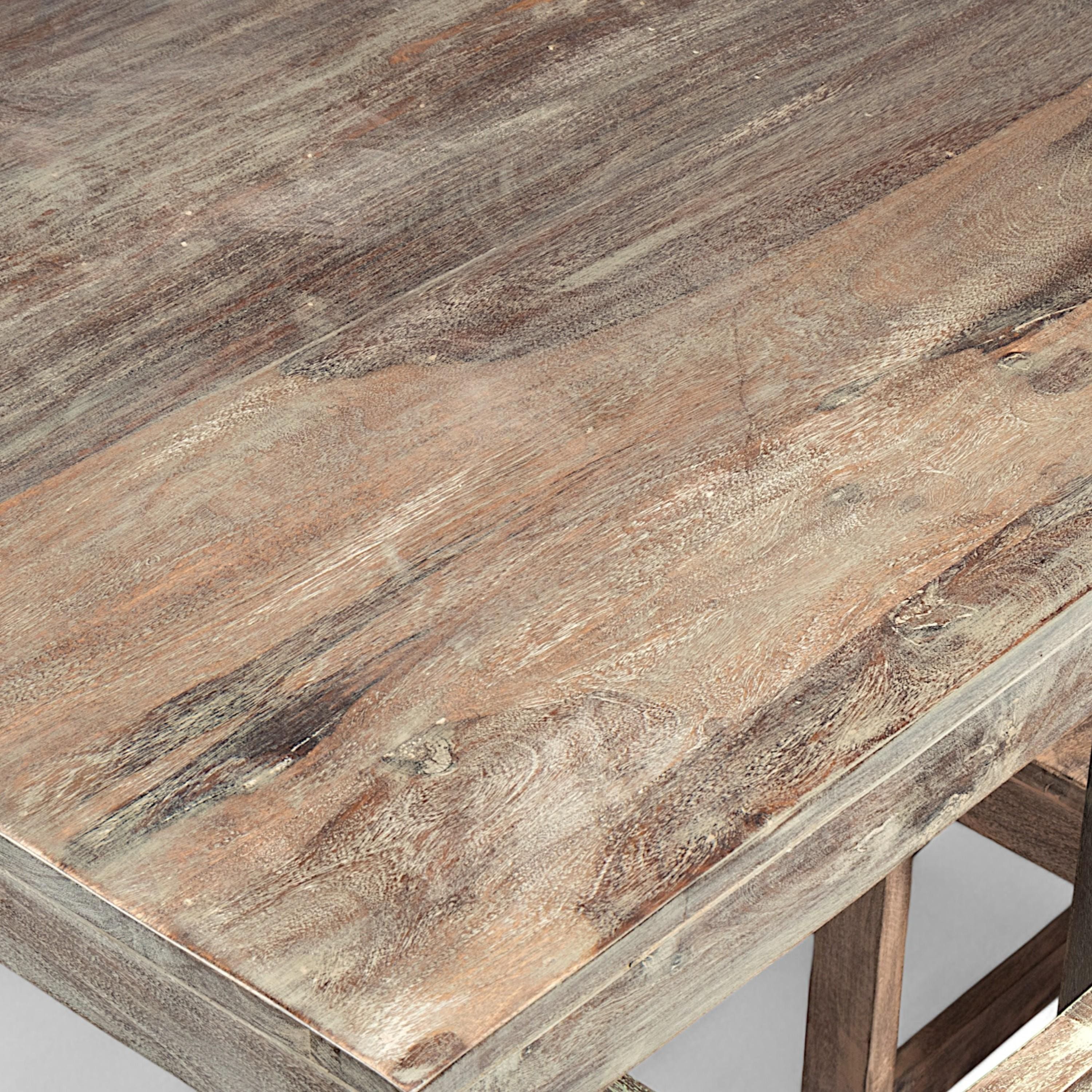 Kingston Sheesham Wood 4 seater Dining Table Set in Antique Multicolour Finish