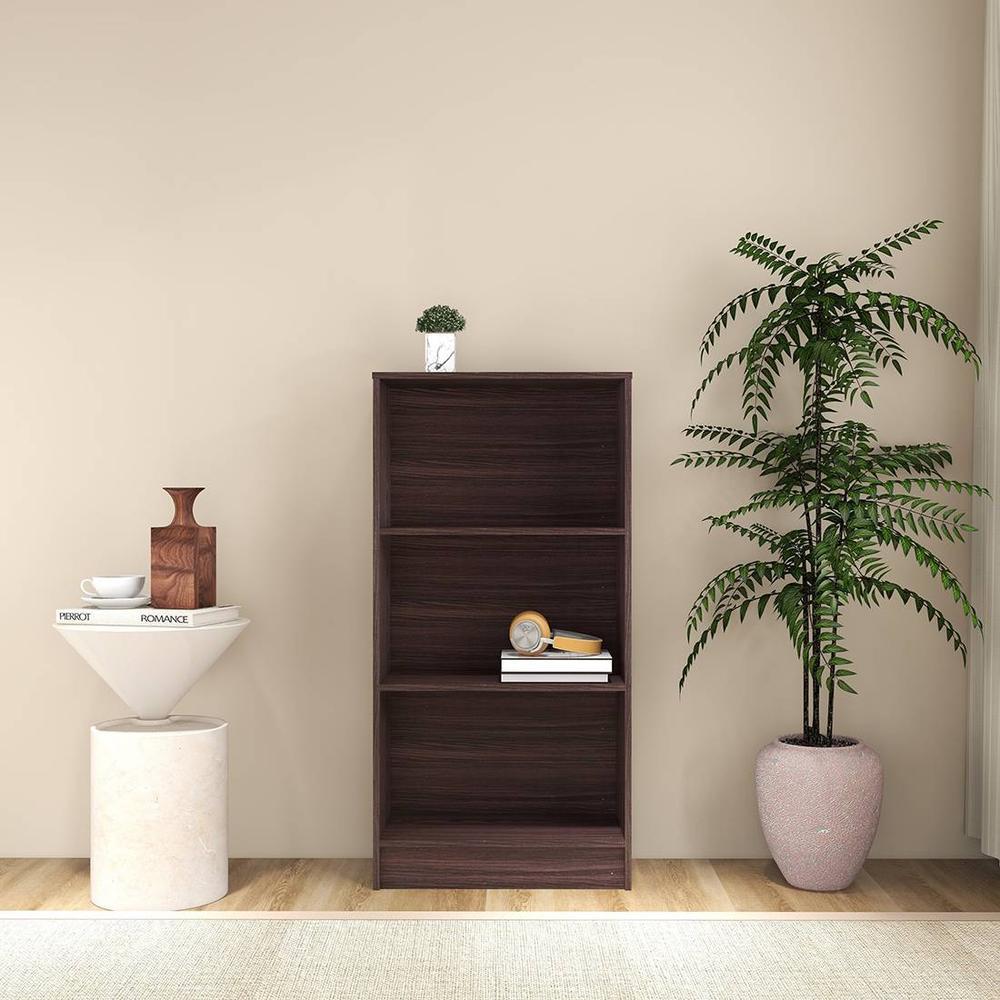 Hayao 3 Tier Book Shelf in Wenge Finish