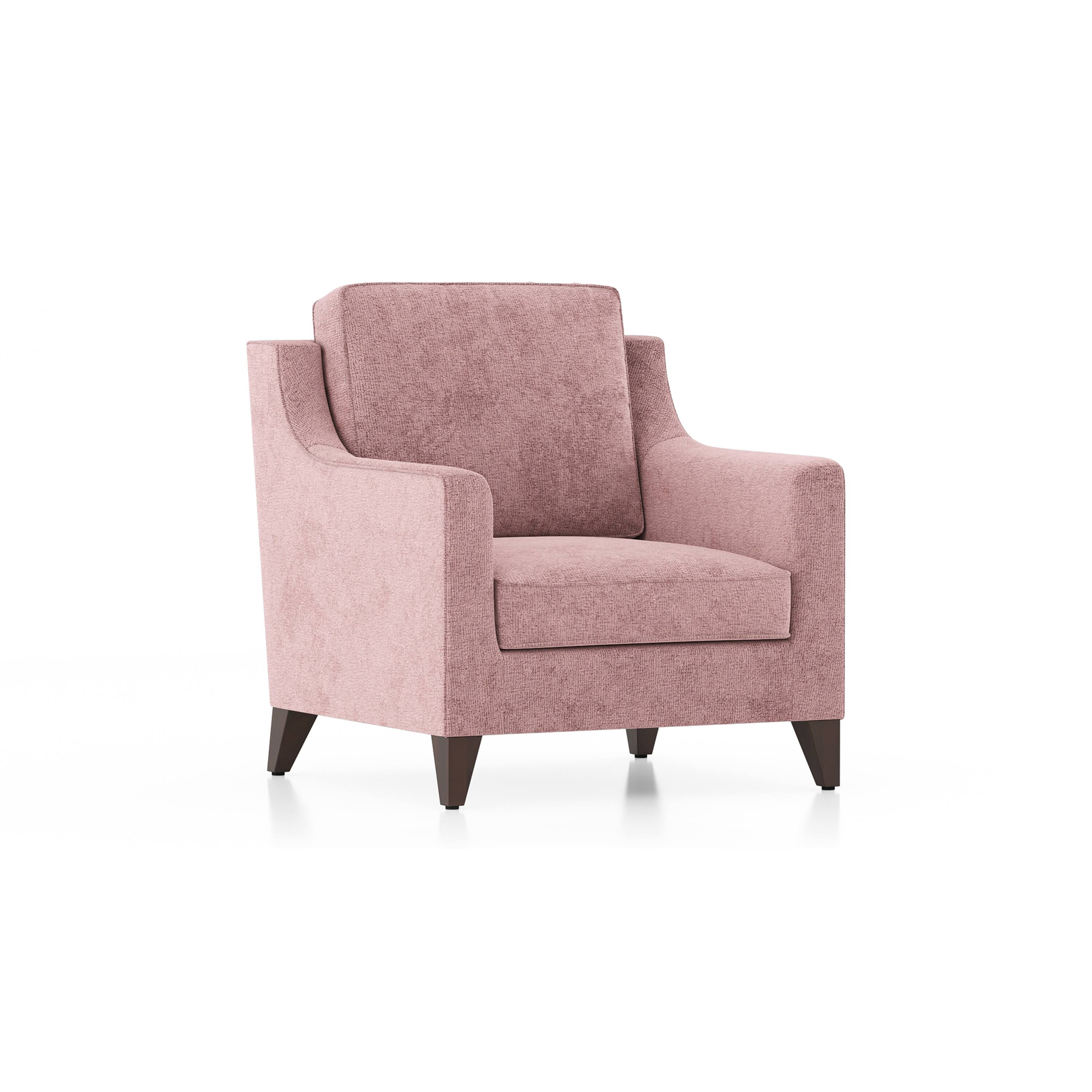 Abbey Sofa (Colour : Desert Rose, Cushion : Hard, Seating Capacity : 1 Seater)