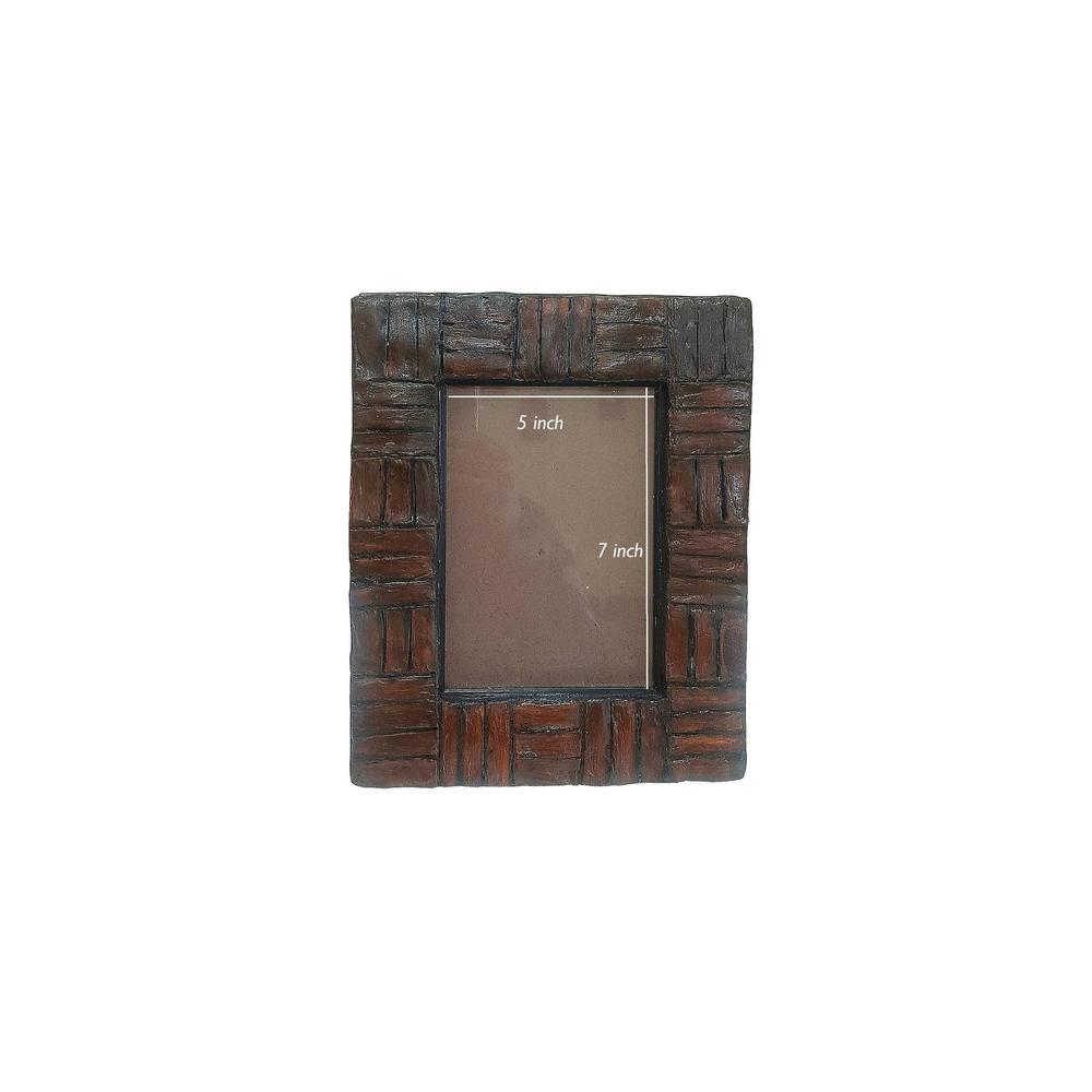 Brown Corrugated Paper Tiling hand work photo frame