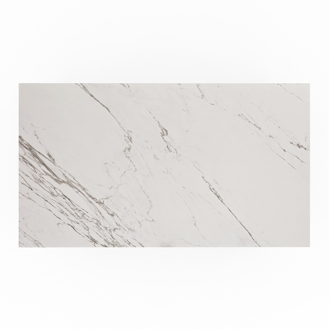 Emry Rectangular Statuario Ceramic 6 Seater Dining Table In Honey Finish