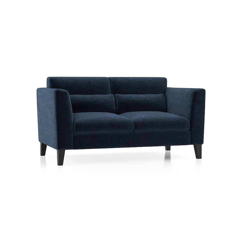 Lewis Sofa Set (Colour : Cobalt, Cushion : Soft, Seater : 2+1+1)