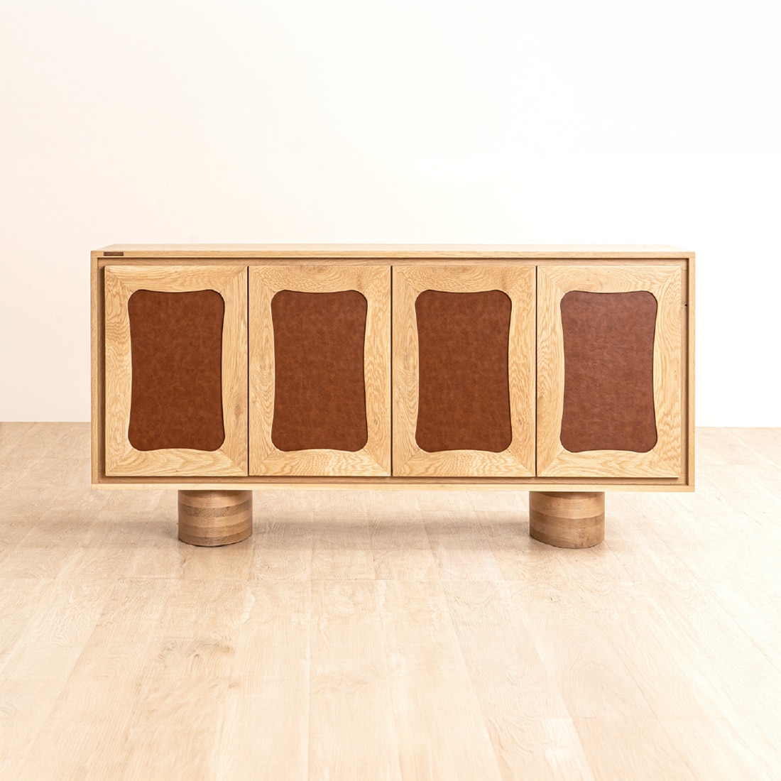 Luna Solid Wood Sideboard in White Colour - Orange Tree