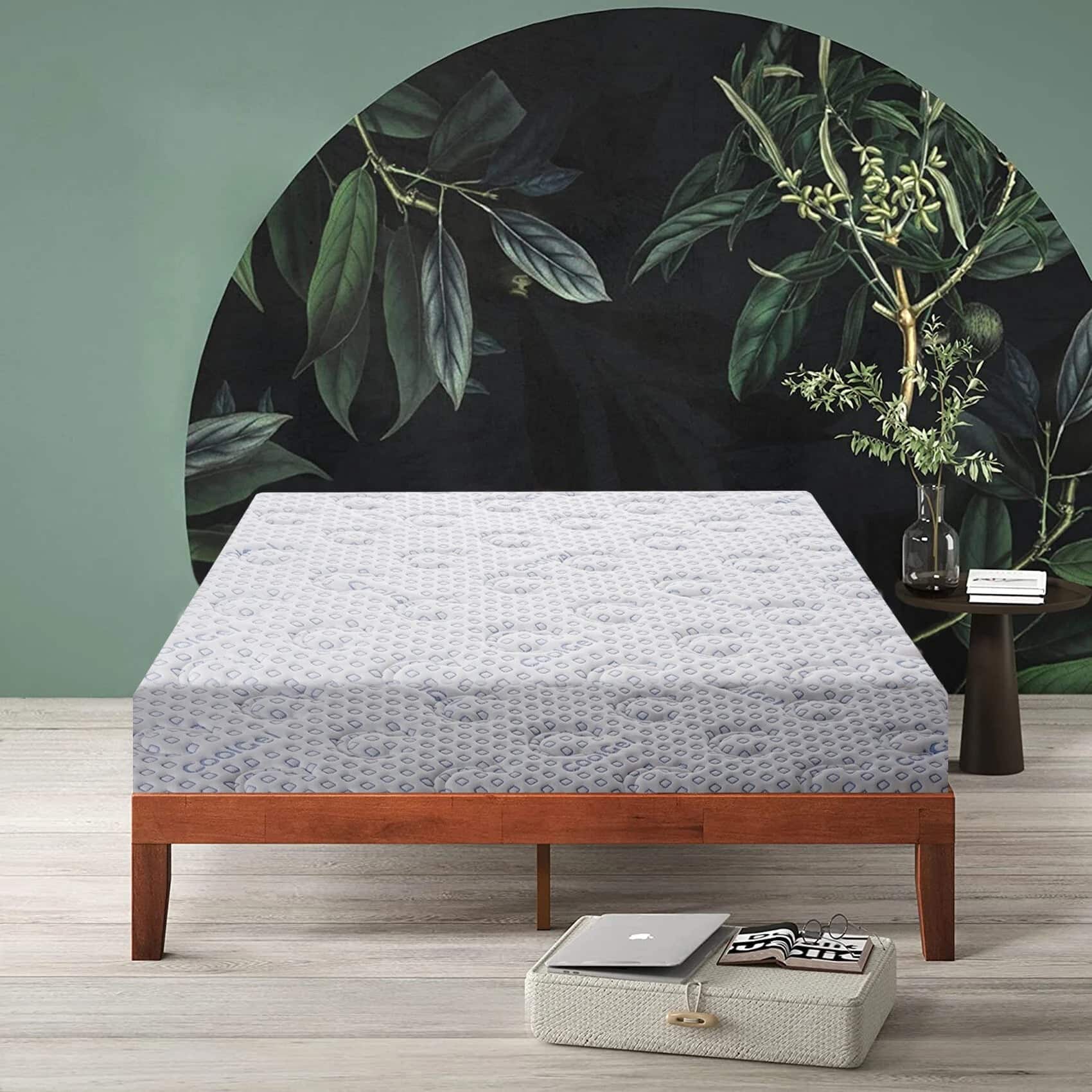 Nirvana Bamboo Fabric with Herb Fresh Technology 7 Zone 8 Inch Single Latex Foam Mattress L x W 72 inch x42 inch - Sleep Spa