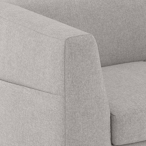 Rubik Essential 2 Seater Fabric Sofa in Vapour Grey Colour