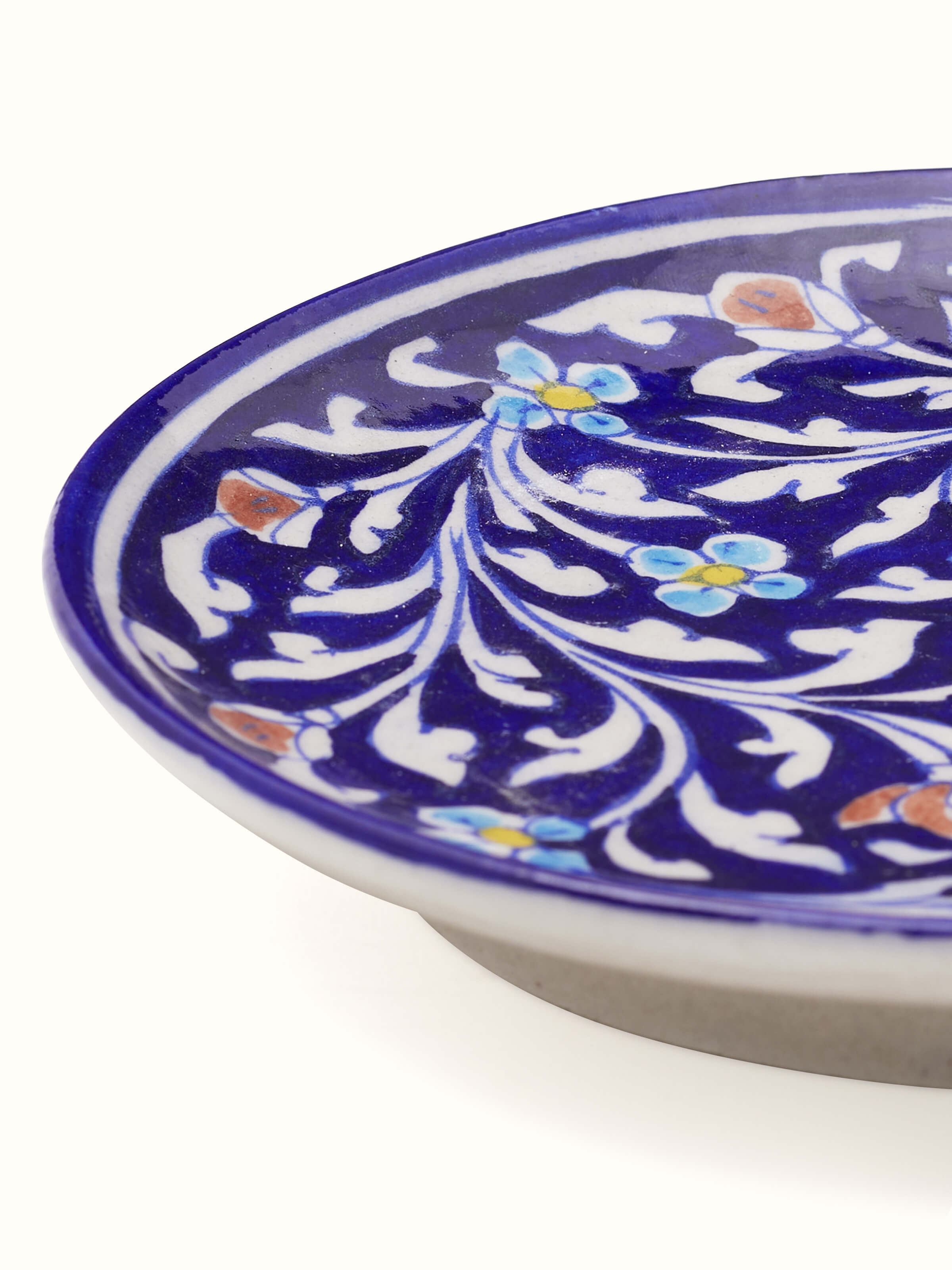 Blue Pottery Ceramic Decorative Plate