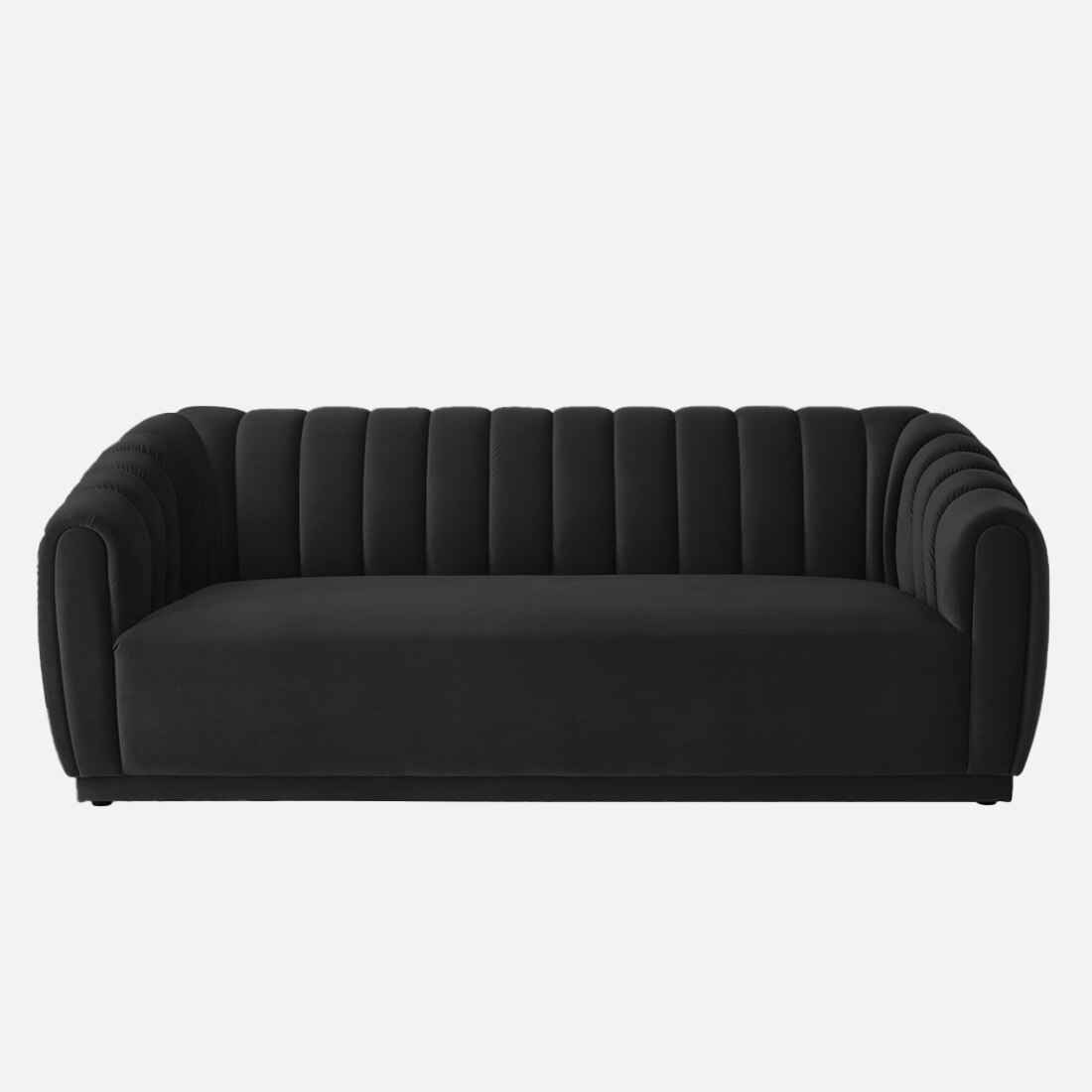 Rosa Fabric Sofa (Black)