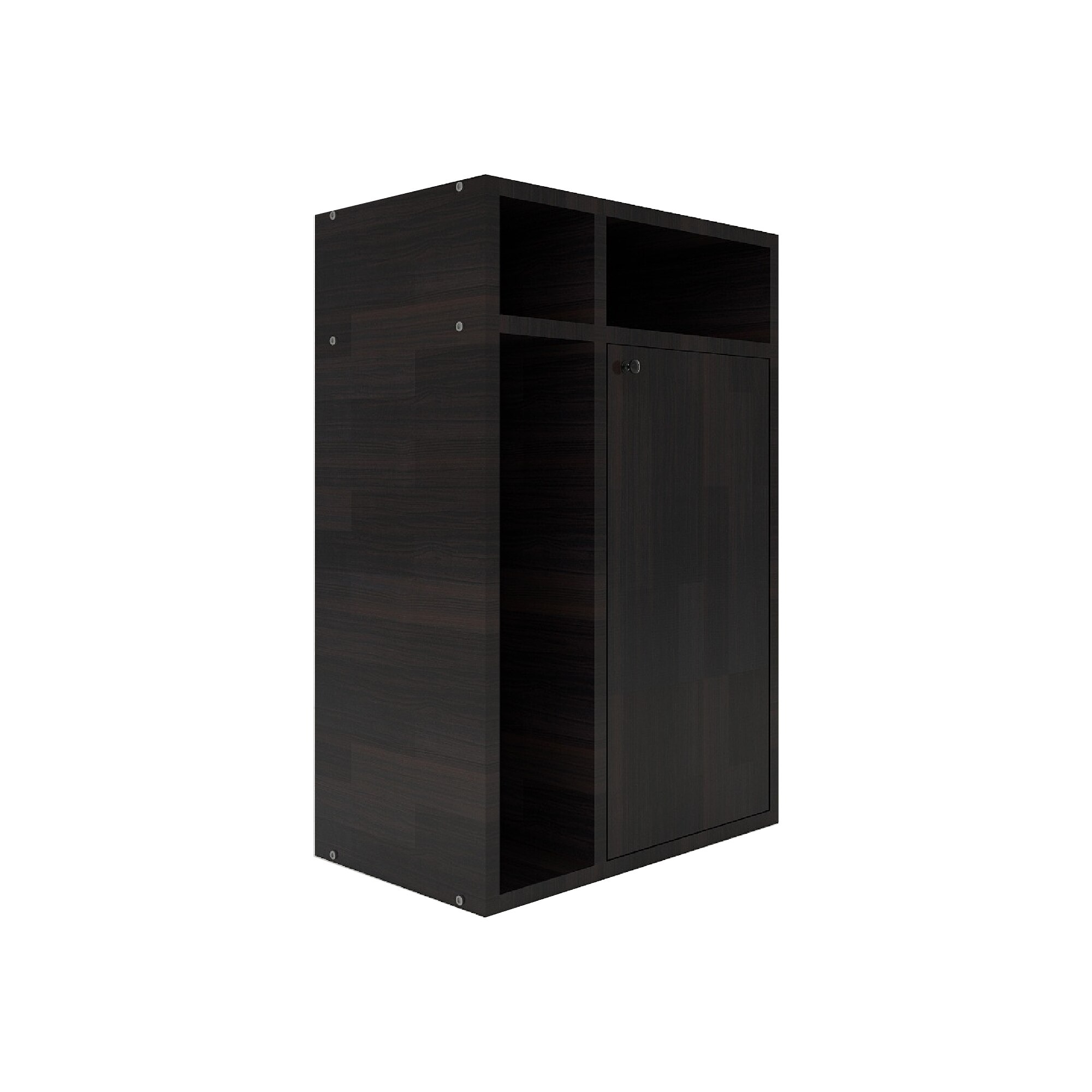 Chiyo Engineered Wood Bedside Table in Wenge Finish