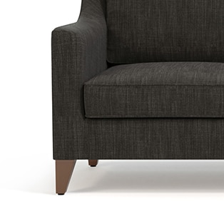 Abbey 2 Seater Fabric Sofa in Graphite Grey Colour