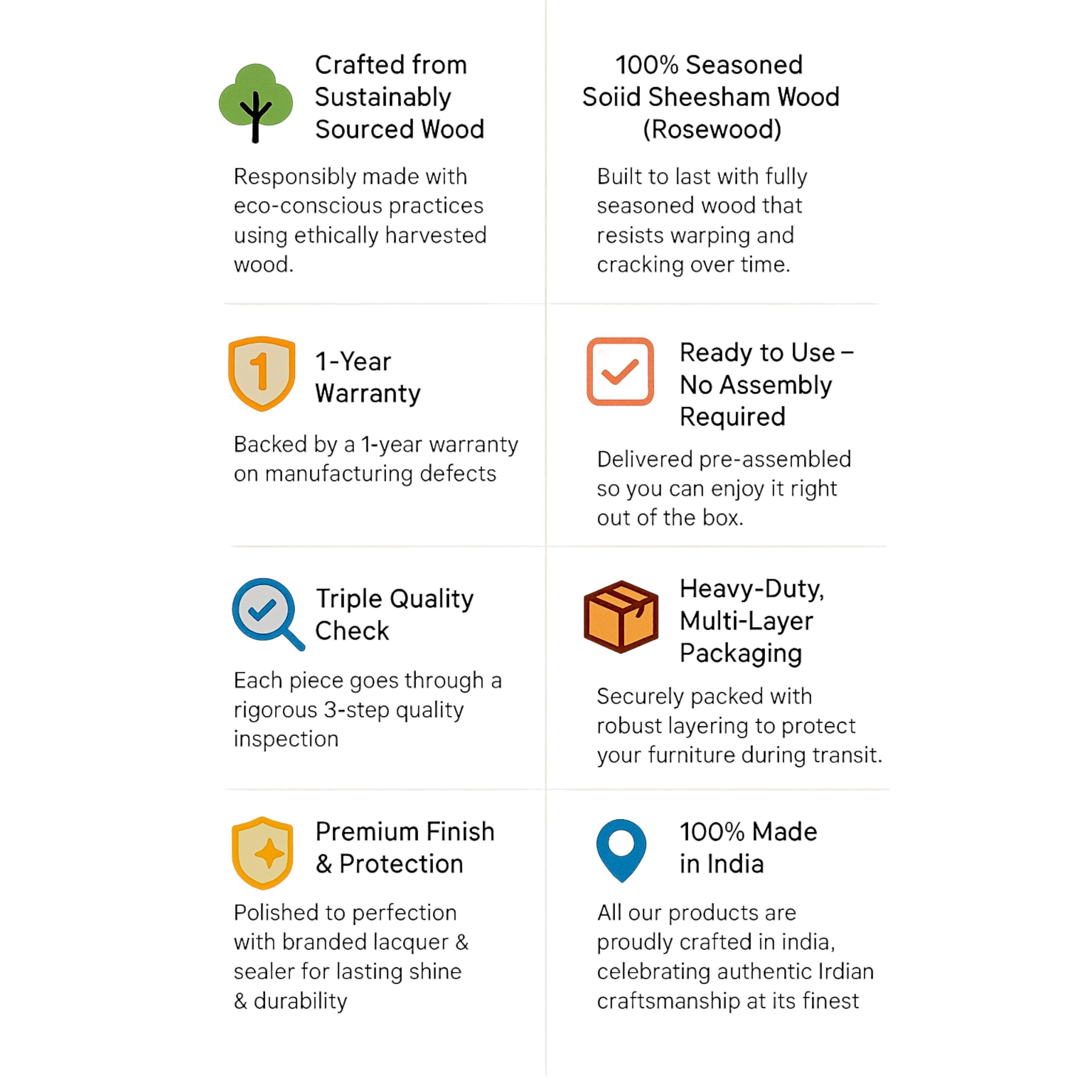 Kingston Sheesham Wood 4 Seater Dining Table Set in Mahogany Finish & Multi Colour Israel Print Kantha fabric Upholstery