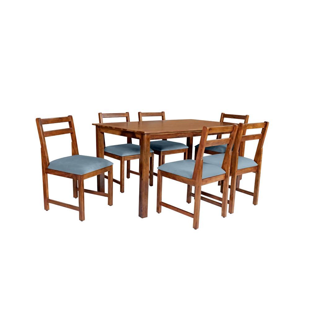 nasly solid wood  6 seater Dining table in  Provincial Teak