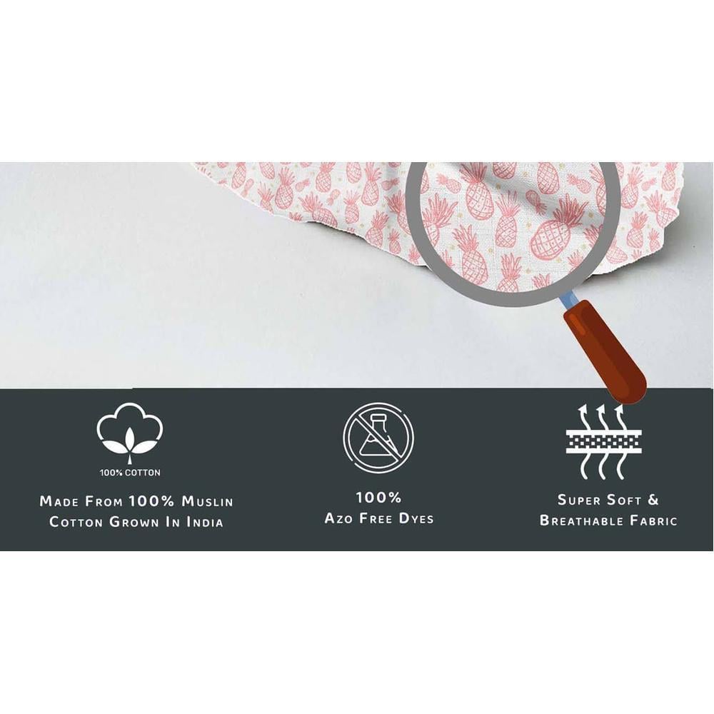 Mira Stainless Steel Baby Cradle with Mosquito Net Pineapple & Heart