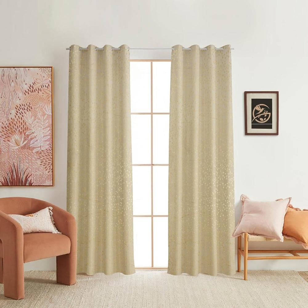 Jasmin Pack of 2 Blackout Door Curtain