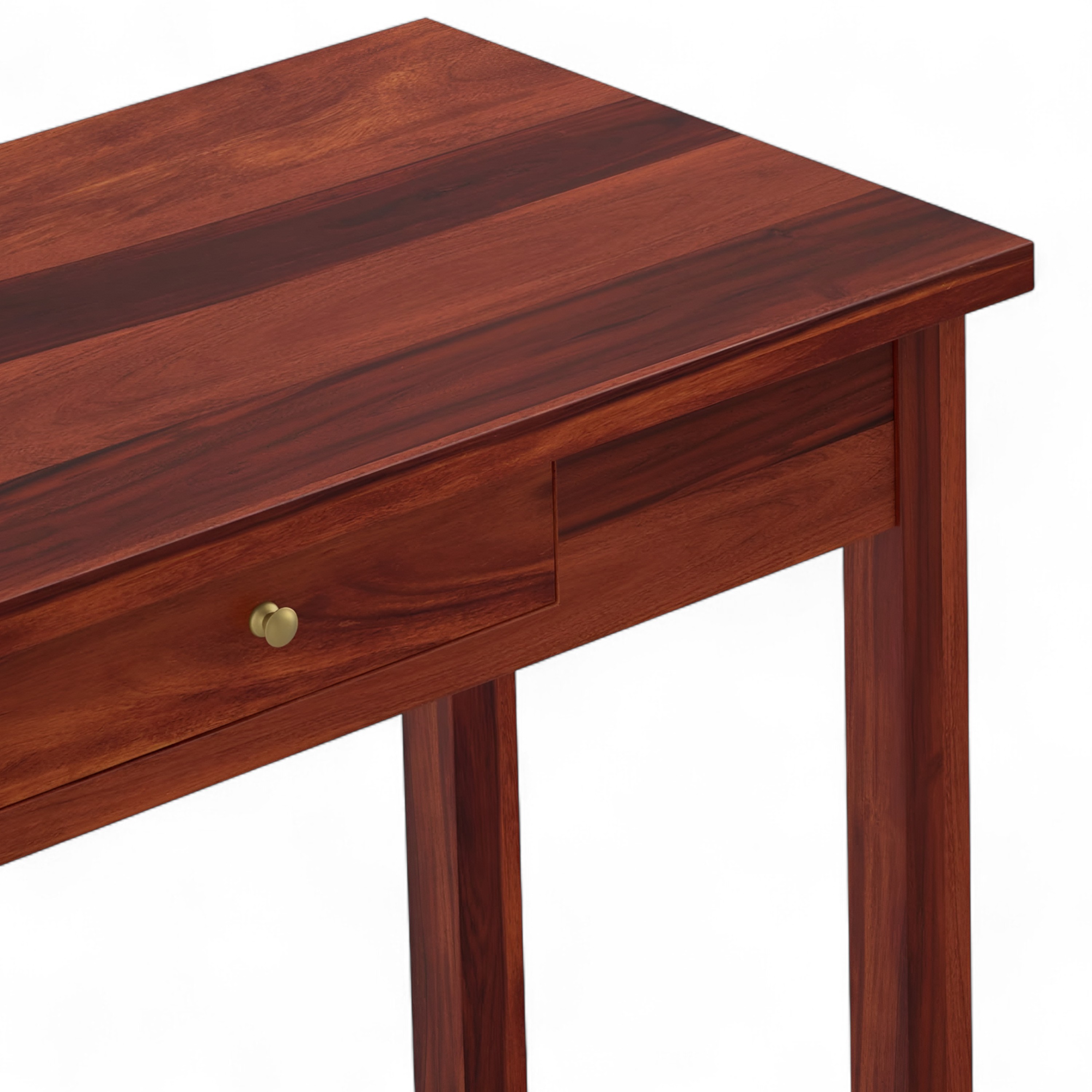 Amroha Sheesham Wood Study Computer Table In Honey Finish