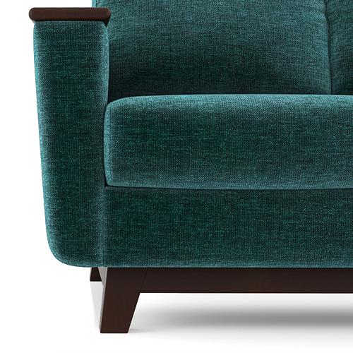 Corby Premium 1 Seater Fabric Sofa in Malibu Colour