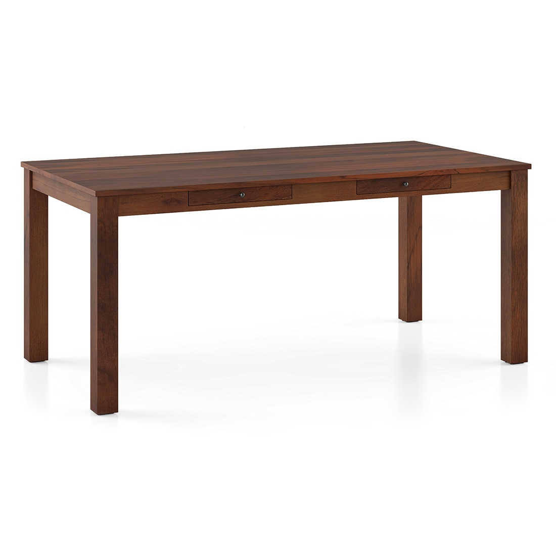 Arlo Teak Wood 6 Seater Storage Dining Table Finish - Teak with Tessa Dining chair Set
