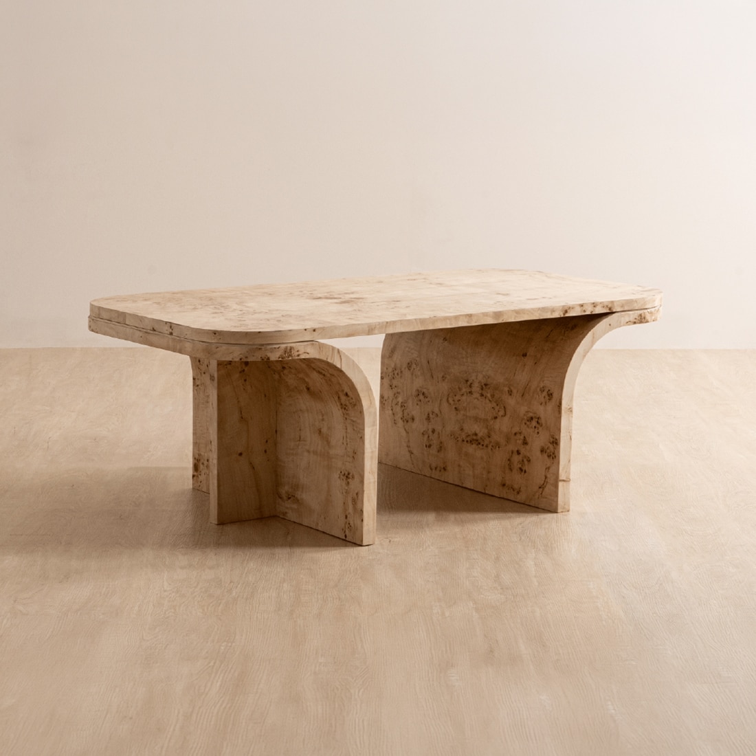 Nouve Engineered Wood Coffee Table in Beige Colour - Orange Tree