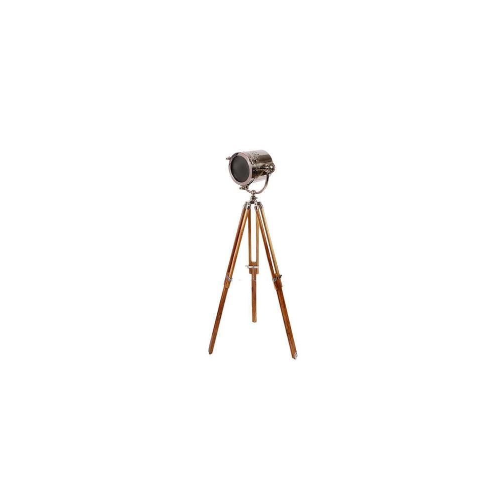 Leo Nickle Metal Shade Floor Lamp